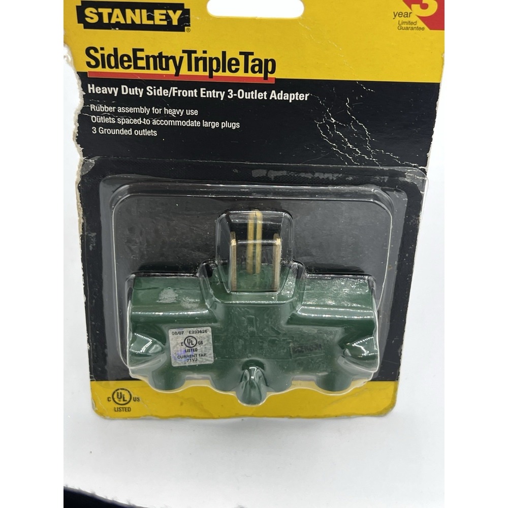NEW Stanley PlugMax 3 Outdoor ~ 3-Outlet Outdoor Heavy Duty